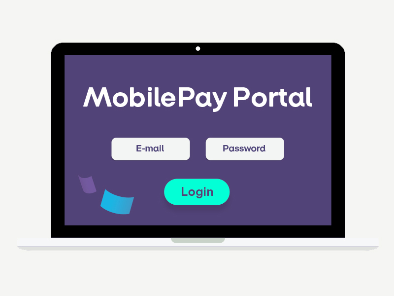 Login på MobilePay-portalen
