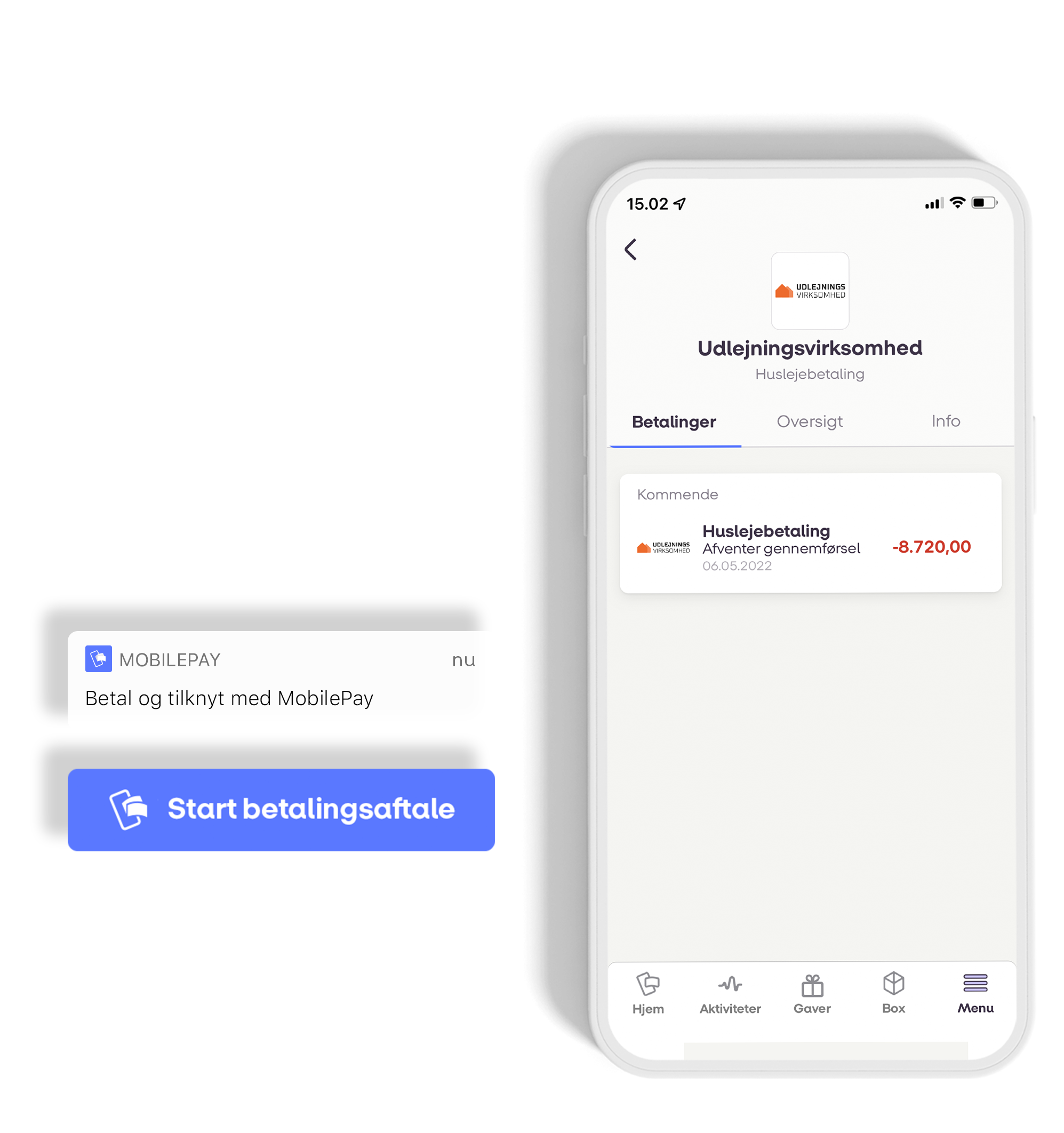 Betal nemt med MobilePay via BoigPortalen