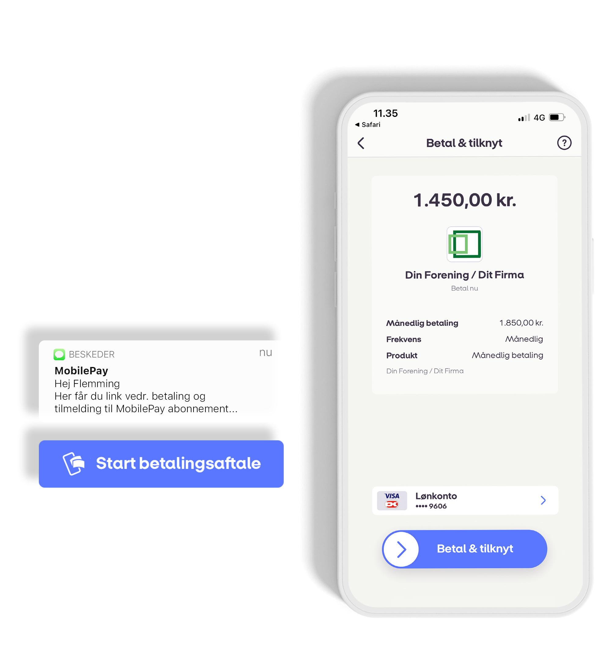 Betal nemt med MobilePay via MobilePeople