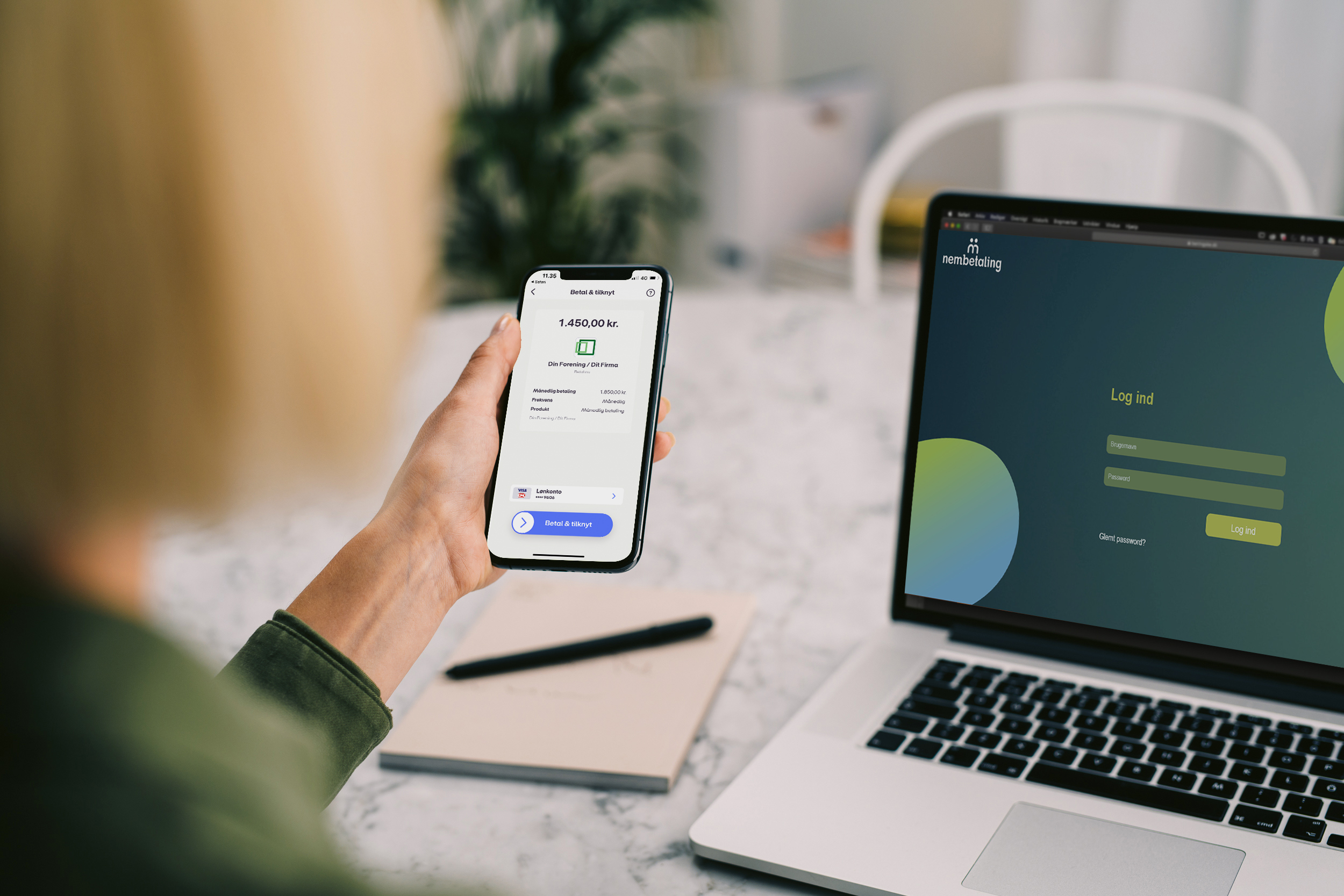 Betal nemt med MobilePay via MobilePeople