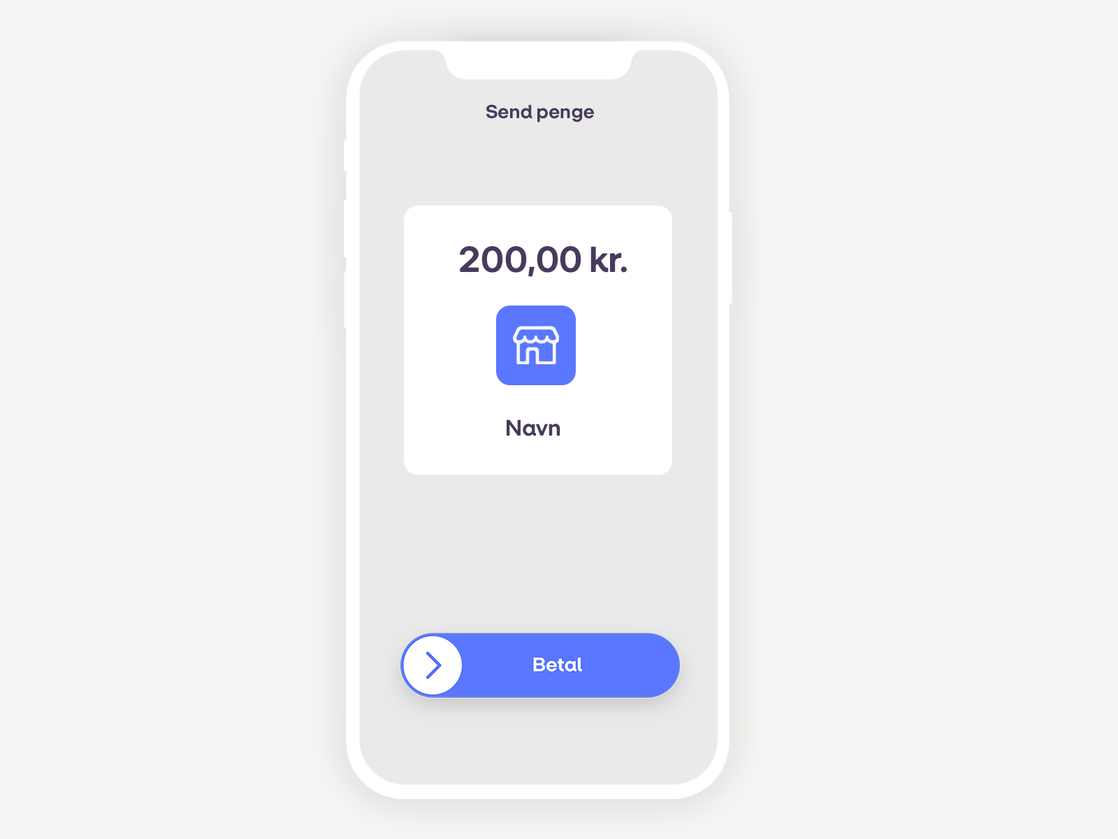 Billede af grafik der viser eksempel på logo i MobilePay appen.