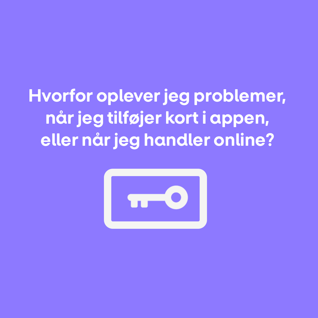 Gør dit kort klar til MobilePay