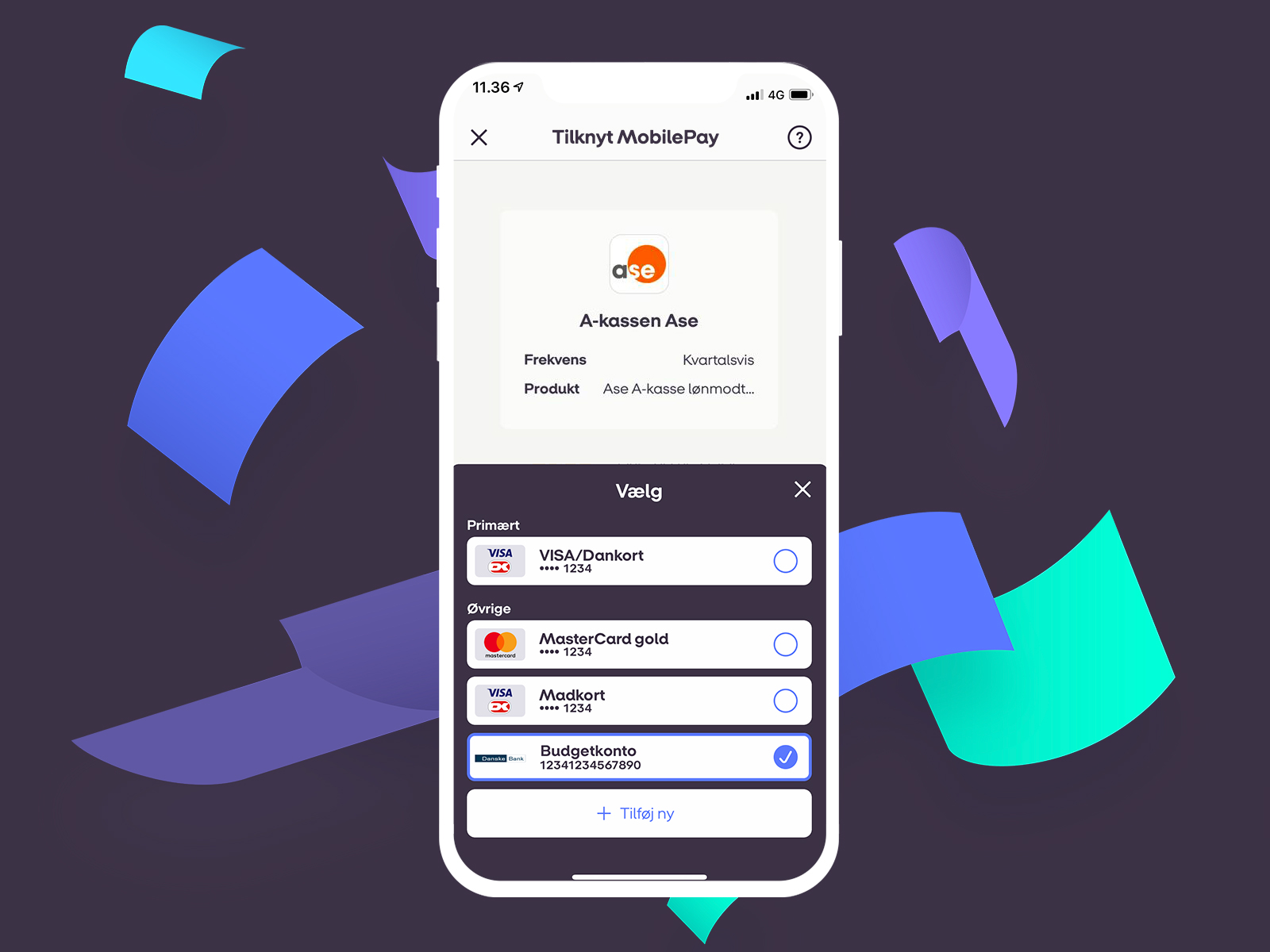Tilknyt din Danske Bank konto i MobilePay