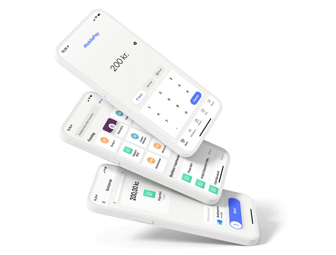 Grafik, der viser betaling med MobilePay MyShop