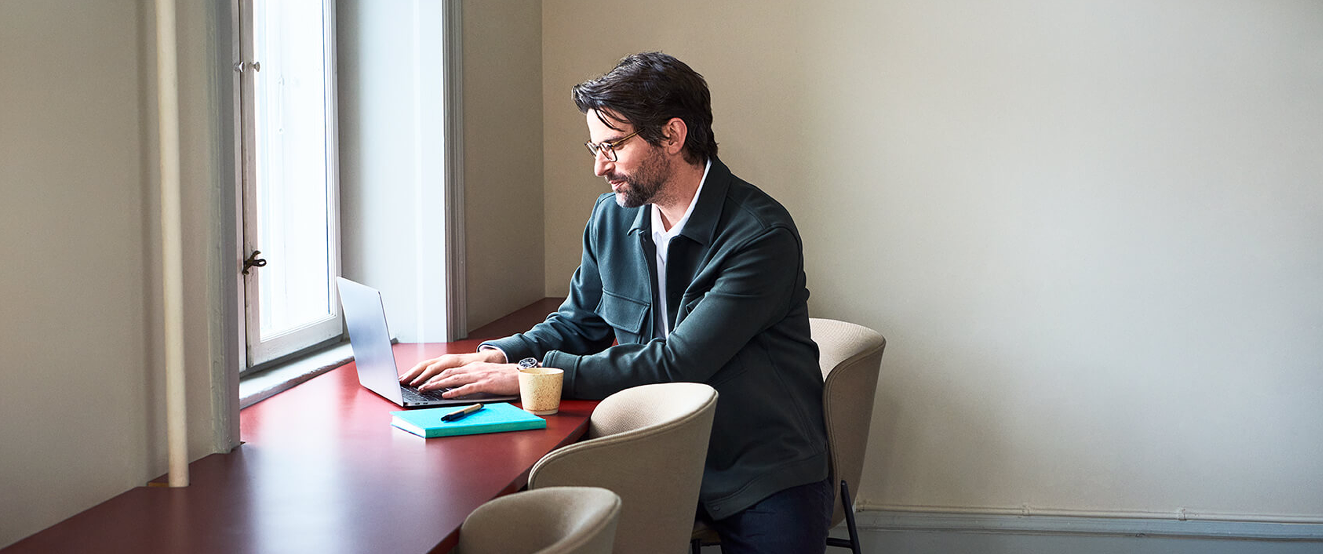 Working alone on a computer